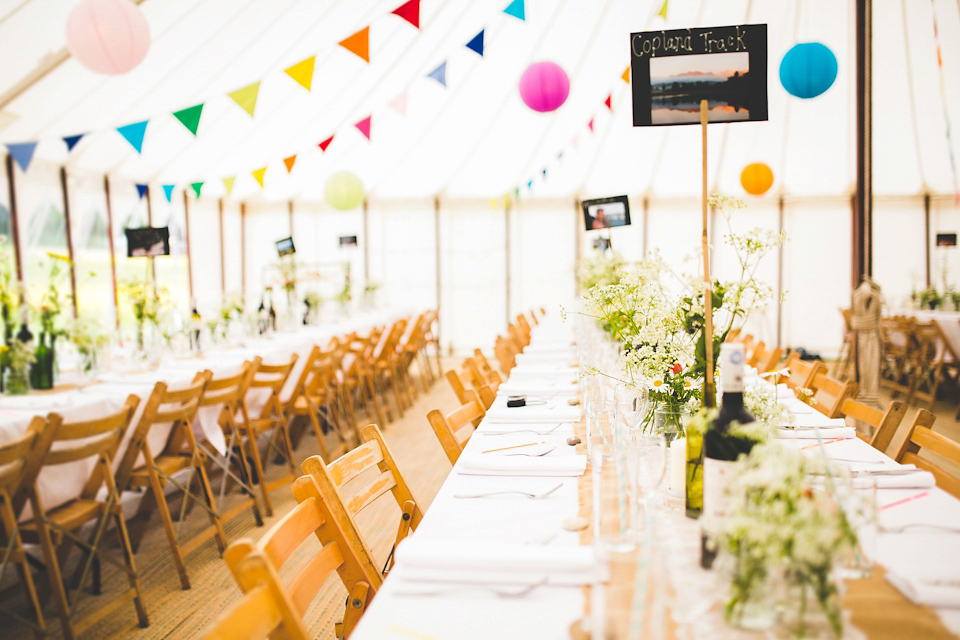 An Heirloom Veil for a Colourful, Homespun, Country Garden Wedding. Photography by Luvvy Hukins.