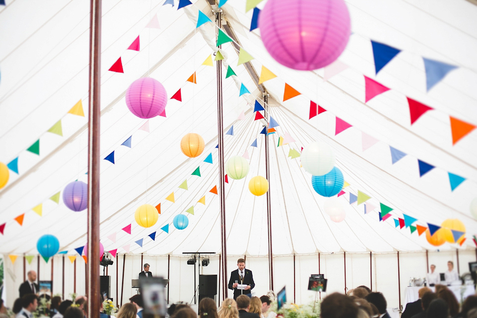 An Heirloom Veil for a Colourful, Homespun, Country Garden Wedding. Photography by Luvvy Hukins.