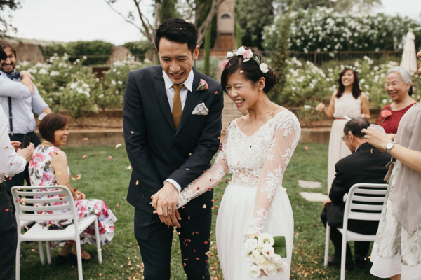 A First Look for an Elegant and Intimate South of France Chateau Wedding