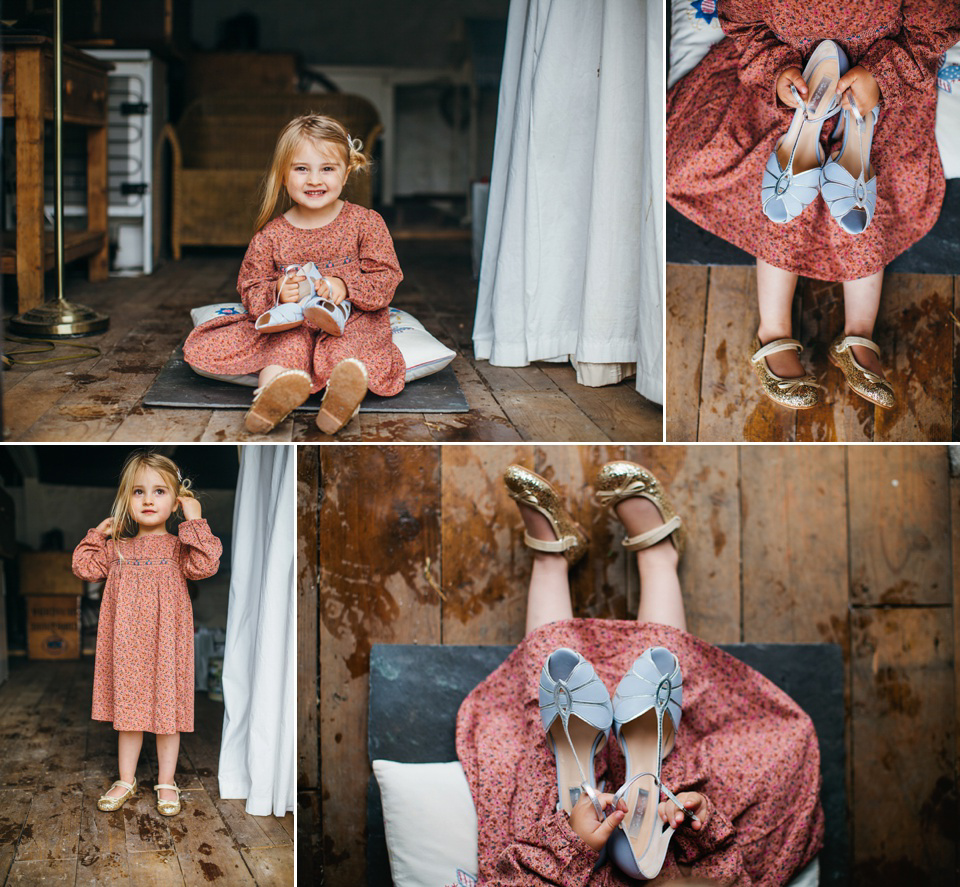 A Phase Eight Dress for a Good Life Festival Wedding in Wales. Images by Green Antlers Photography.