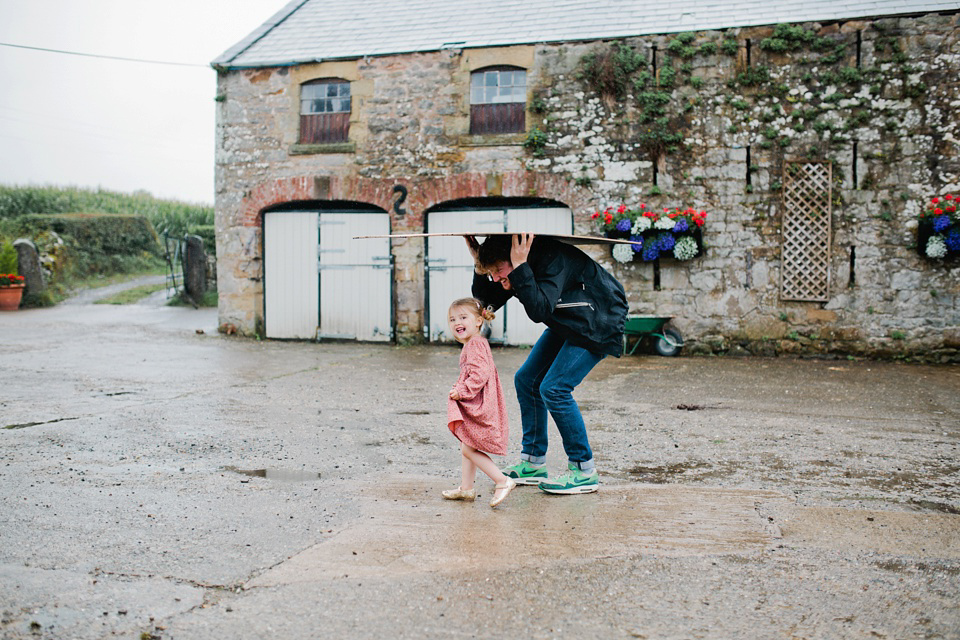 A Phase Eight Dress for a Good Life Festival Wedding in Wales. Images by Green Antlers Photography.