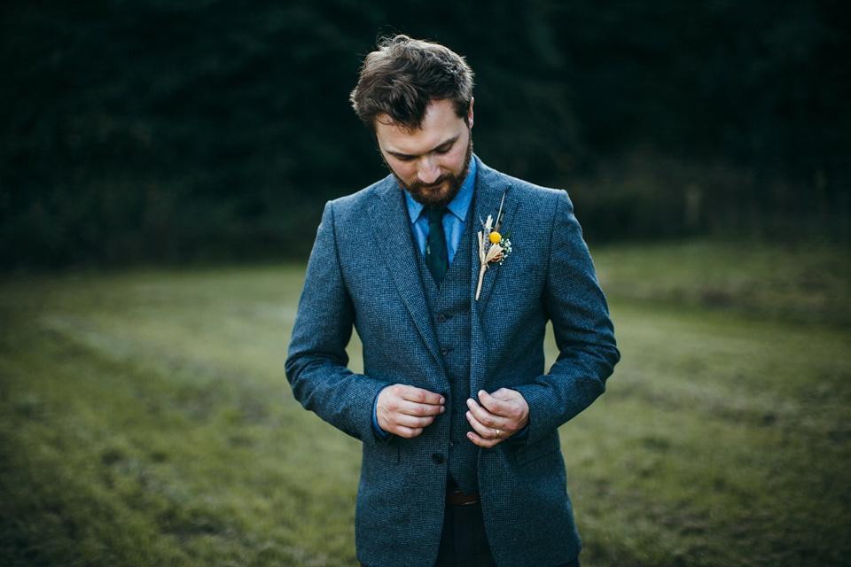 A Phase Eight Dress for a Good Life Festival Wedding in Wales. Images by Green Antlers Photography.