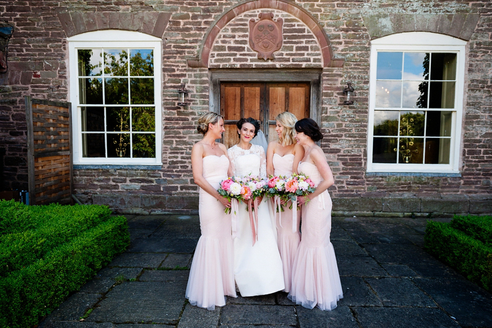 A Grace Kelly Inspired Gown for an English Country House Wedding Filled with Beautiful Blooms. Images by Babb Photo.