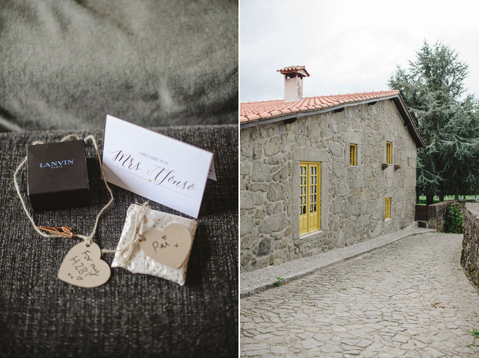  A Suzanne Neville Gown and Pretty, Floral Crown for a Travel Inspired Wedding in Portugal