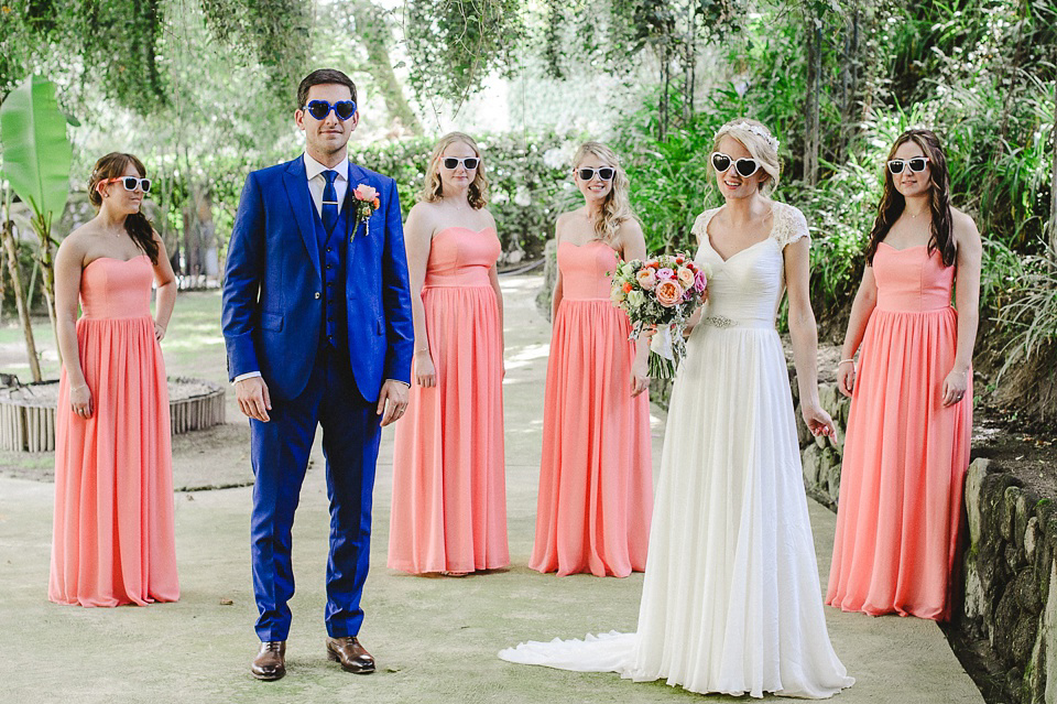  A Suzanne Neville Gown and Pretty, Floral Crown for a Travel Inspired Wedding in Portugal