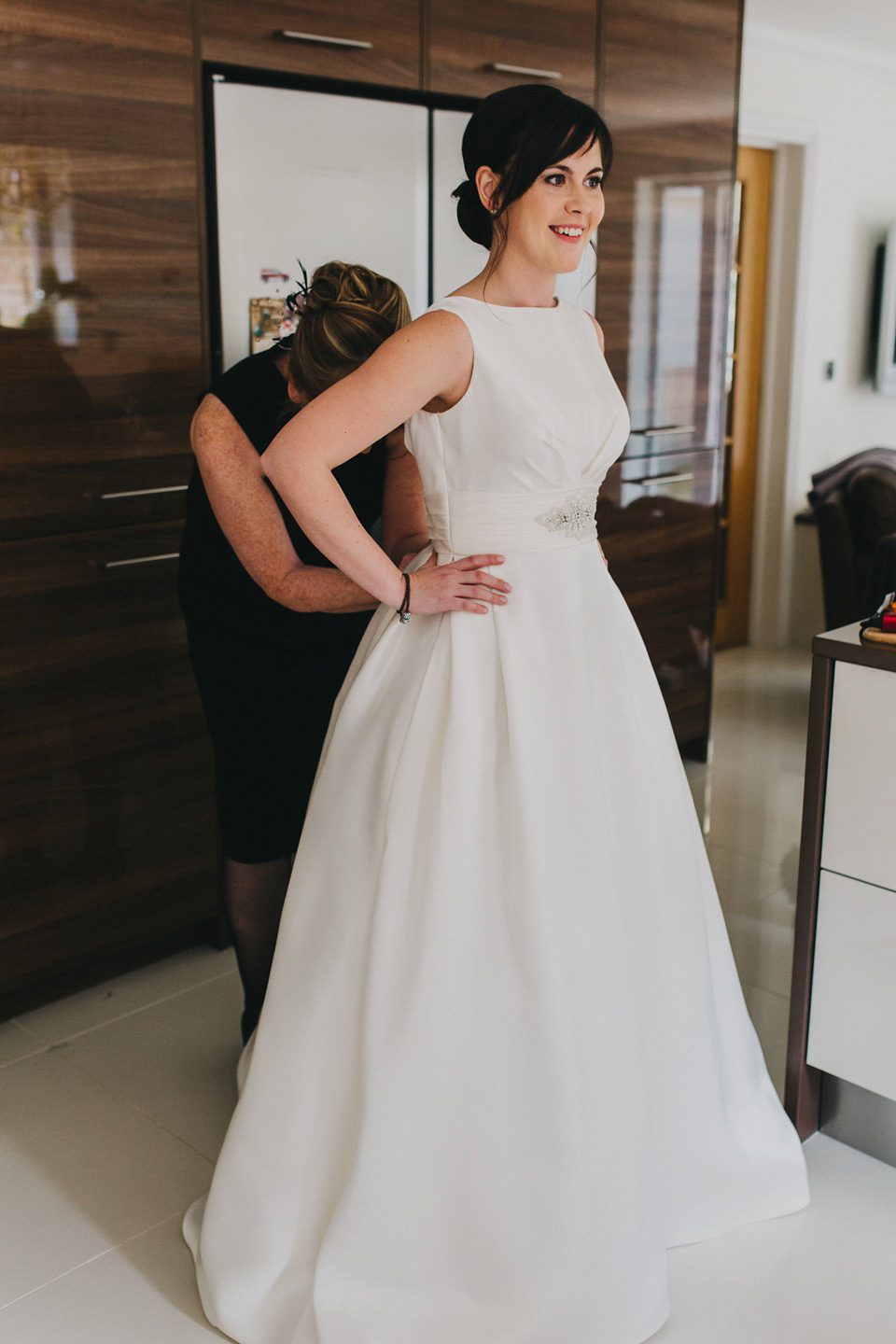 A Pronovias gown for a pastel colour Japanese garden wedding. Images by Peppermint Love Photography