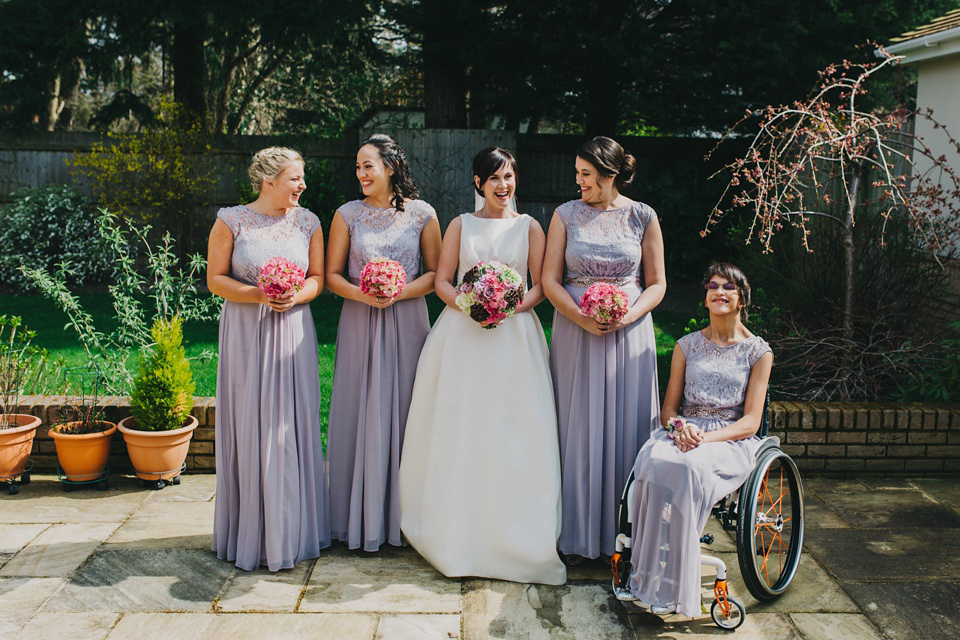 A Pronovias gown for a pastel colour Japanese garden wedding. Images by Peppermint Love Photography