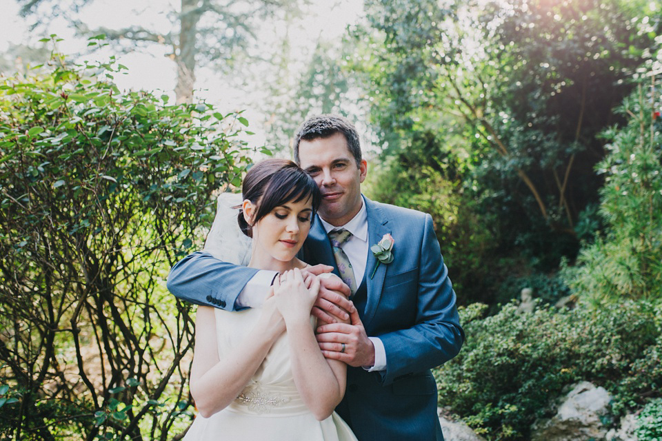 A Pronovias gown for a pastel colour Japanese garden wedding. Images by Peppermint Love Photography