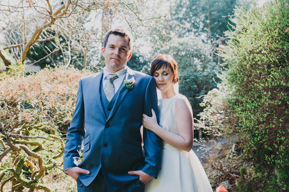 A Pronovias gown for a pastel colour Japanese garden wedding. Images by Peppermint Love Photography