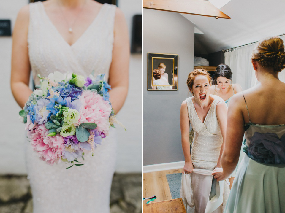 Rachel Gilbert Glamour For An Australian Inspired English Garden Wedding. Images by Peppermint Love Photography.