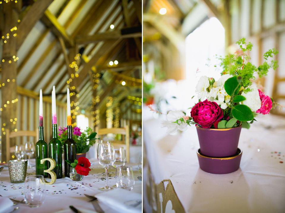 Gemy Maalouf Glamour and Gold Platforms for a Colourful 70's Inspired Wedding. Photography by Hayley Savage.