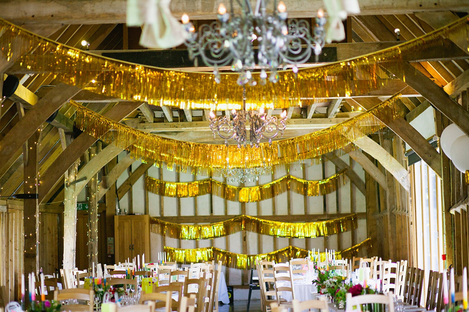 Gemy Maalouf Glamour and Gold Platforms for a Colourful 70's Inspired Wedding. Photography by Hayley Savage.