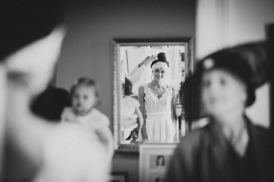 A Rime Arodaky Dress and Lace Headband For A Daisy Inspired Farm Wedding. Bride Daisy found her dress at The Mews of Notting Hill. Photography by Joe Hall. A Rime Arodaky Dress and Lace Headband For A Daisy Inspired Farm Wedding. Bride Daisy found her dress at The Mews of Notting Hill. Photography by Joe Hall.