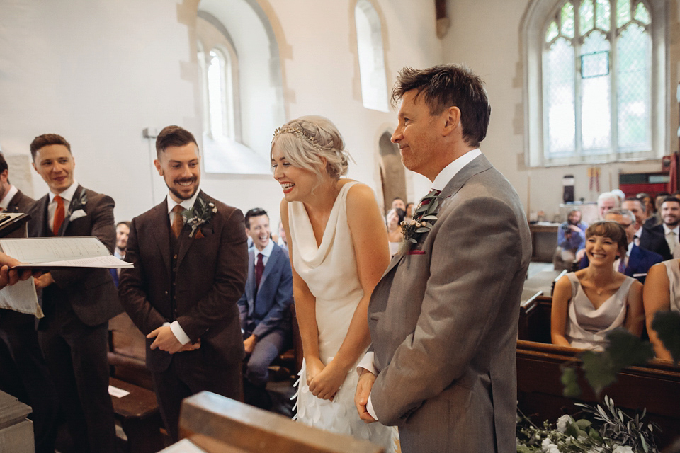 Bride Rachael owns concept store, objectstyle.co.uk. She married her designer husband Alex at an undisclosed venue in August 2015. Their Scandinavian, minimalist and geometric inspired wedding was styled by Michelle of Pocketful of Dreams and photographed by Lucy Little.