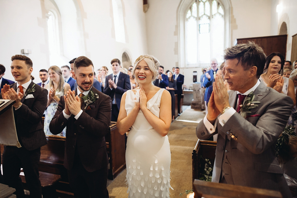 Bride Rachael owns concept store, objectstyle.co.uk. She married her designer husband Alex at an undisclosed venue in August 2015. Their Scandinavian, minimalist and geometric inspired wedding was styled by Michelle of Pocketful of Dreams and photographed by Lucy Little.