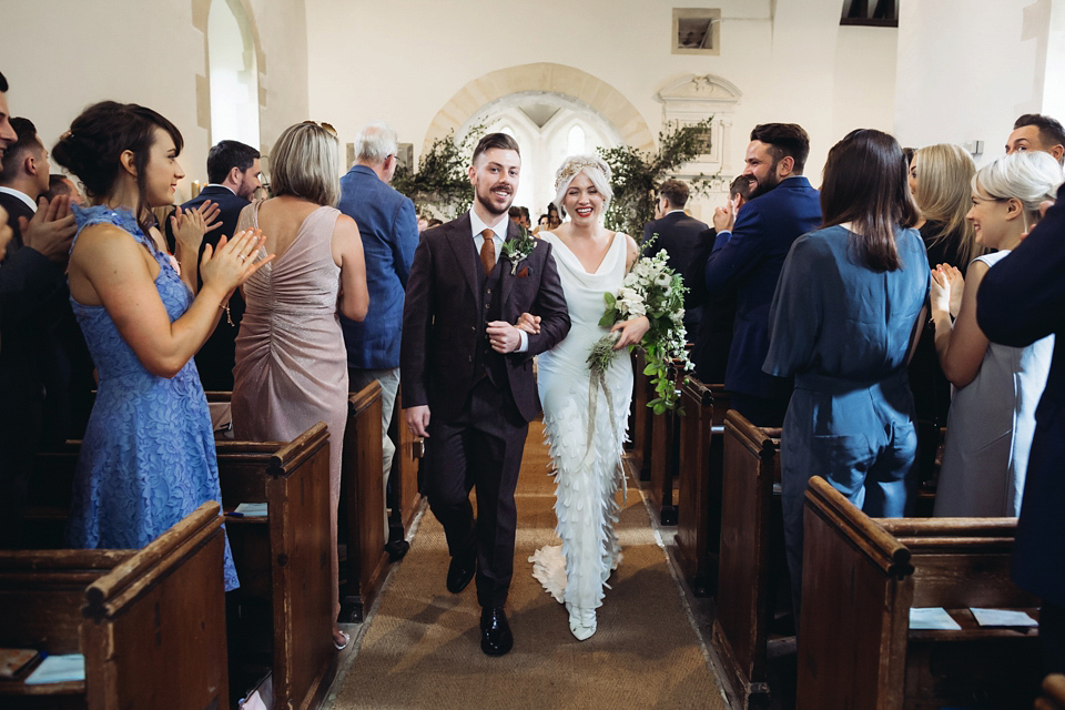 Bride Rachael owns concept store, objectstyle.co.uk. She married her designer husband Alex at an undisclosed venue in August 2015. Their Scandinavian, minimalist and geometric inspired wedding was styled by Michelle of Pocketful of Dreams and photographed by Lucy Little.