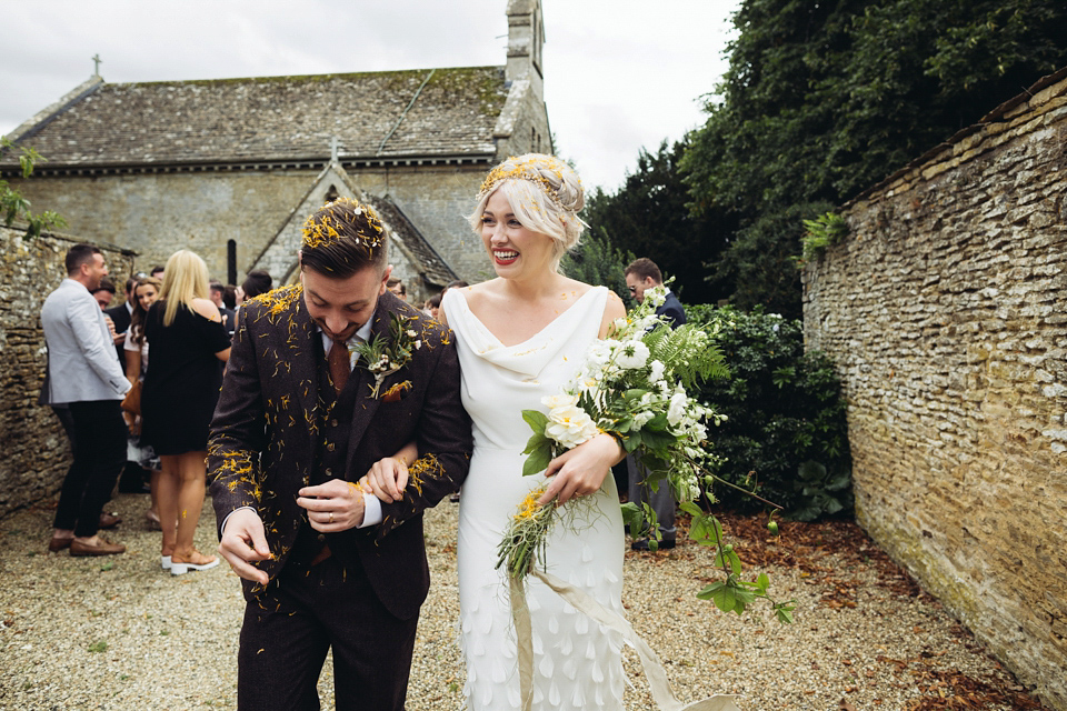 Bride Rachael owns concept store, objectstyle.co.uk. She married her designer husband Alex at an undisclosed venue in August 2015. Their Scandinavian, minimalist and geometric inspired wedding was styled by Michelle of Pocketful of Dreams and photographed by Lucy Little.