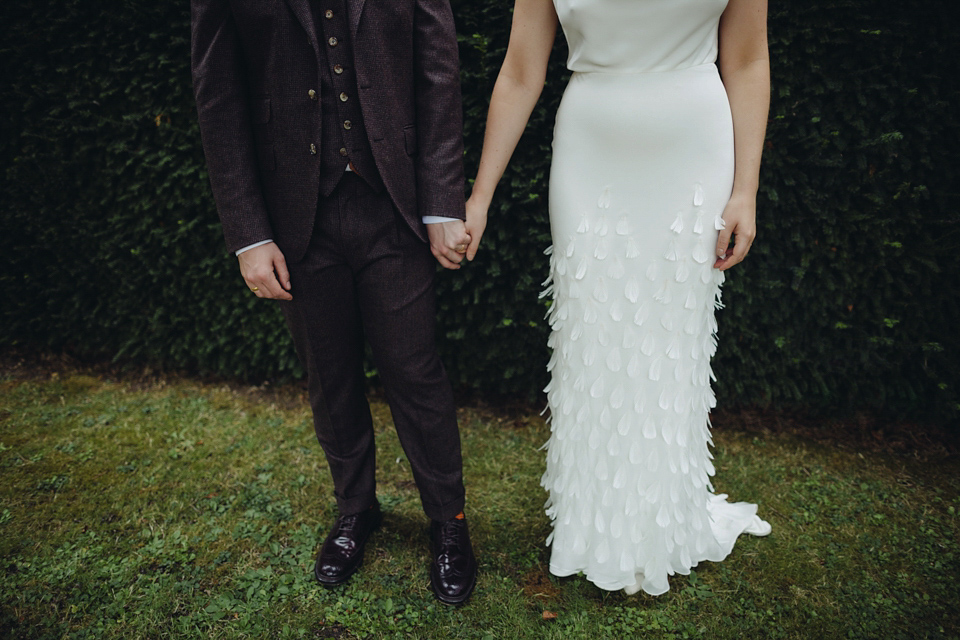 Bride Rachael owns concept store, objectstyle.co.uk. She married her designer husband Alex at an undisclosed venue in August 2015. Their Scandinavian, minimalist and geometric inspired wedding was styled by Michelle of Pocketful of Dreams and photographed by Lucy Little.