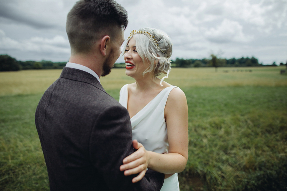 Bride Rachael owns concept store, objectstyle.co.uk. She married her designer husband Alex at an undisclosed venue in August 2015. Their Scandinavian, minimalist and geometric inspired wedding was styled by Michelle of Pocketful of Dreams and photographed by Lucy Little.