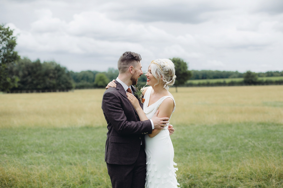 Bride Rachael owns concept store, objectstyle.co.uk. She married her designer husband Alex at an undisclosed venue in August 2015. Their Scandinavian, minimalist and geometric inspired wedding was styled by Michelle of Pocketful of Dreams and photographed by Lucy Little.