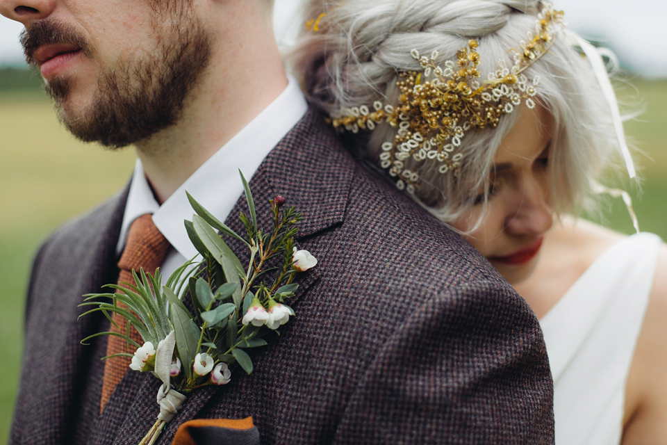 Bride Rachael owns concept store, objectstyle.co.uk. She married her designer husband Alex at an undisclosed venue in August 2015. Their Scandinavian, minimalist and geometric inspired wedding was styled by Michelle of Pocketful of Dreams and photographed by Lucy Little.