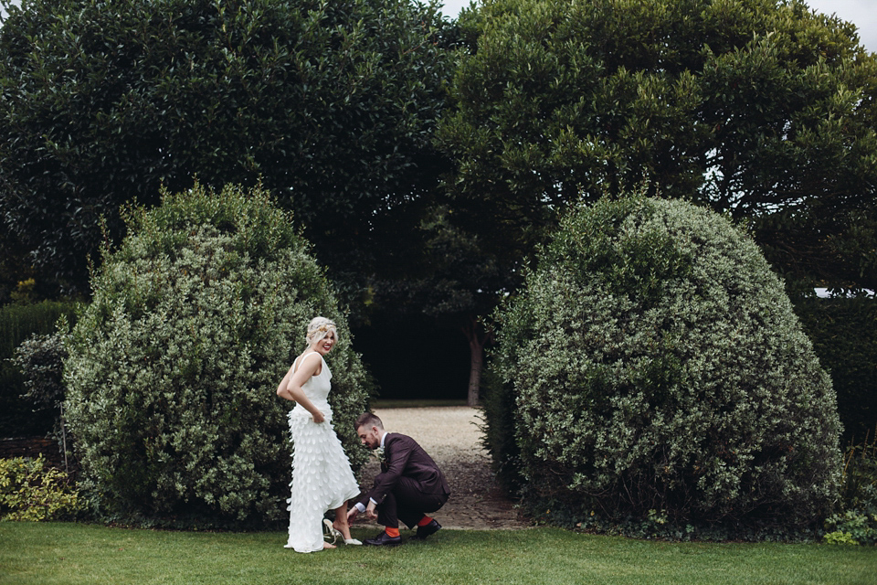 Bride Rachael owns concept store, objectstyle.co.uk. She married her designer husband Alex at an undisclosed venue in August 2015. Their Scandinavian, minimalist and geometric inspired wedding was styled by Michelle of Pocketful of Dreams and photographed by Lucy Little.