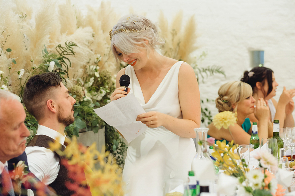 Bride Rachael owns concept store, objectstyle.co.uk. She married her designer husband Alex at an undisclosed venue in August 2015. Their Scandinavian, minimalist and geometric inspired wedding was styled by Michelle of Pocketful of Dreams and photographed by Lucy Little.