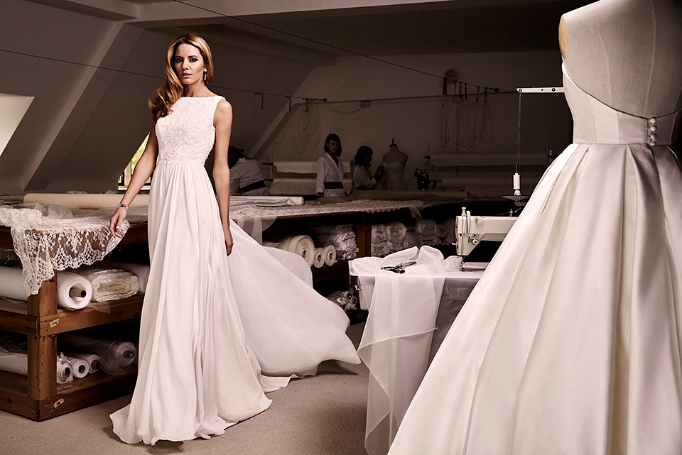 Effortlessly elegant - wedding gowns by Caroilne Castigliano.