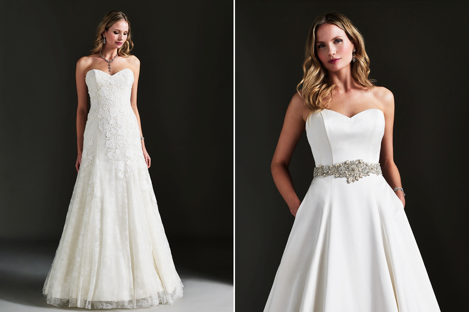 Effortlessly elegant - wedding gowns by Caroilne Castigliano.