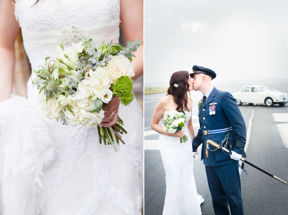 A Blue Hooded Cape for a Winter Military Wedding at York Minster. Photography by Cecelina Photography.