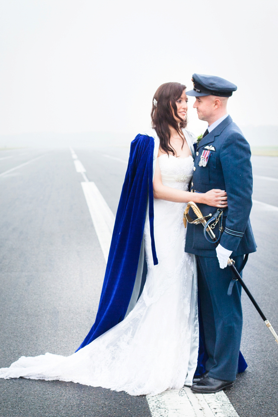 A Blue Hooded Cape for a Winter Military Wedding at York Minster Love My Dress UK Wedding Blog Podcast Directory Shop