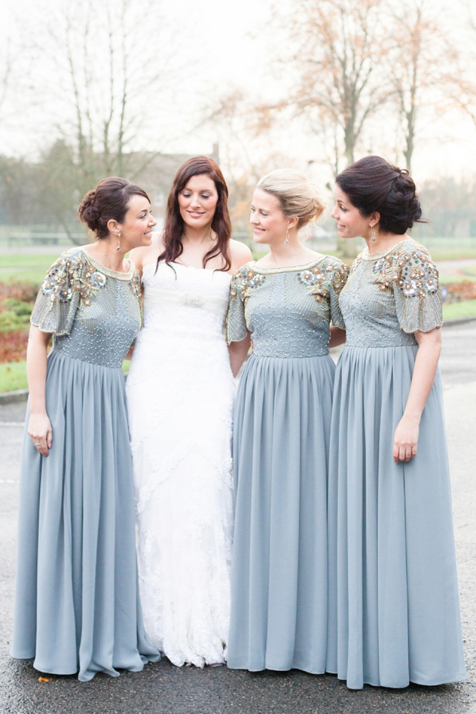 A Blue Hooded Cape for a Winter Military Wedding at York Minster. Photography by Cecelina Photography.