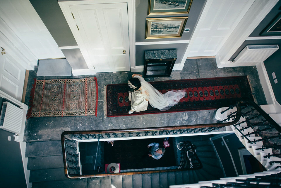 A Pleated Dress for a 1930's Inspired Kitsch and Glamorous City Wedding. Photography by Lisa Devine.