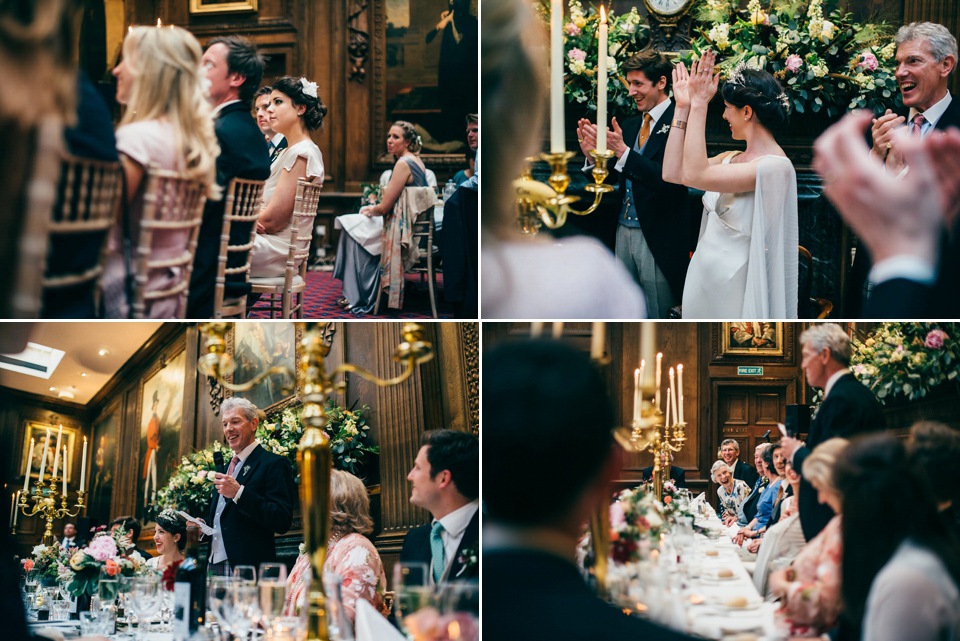 A Pleated Dress for a 1930's Inspired Kitsch and Glamorous City Wedding. Photography by Lisa Devine.