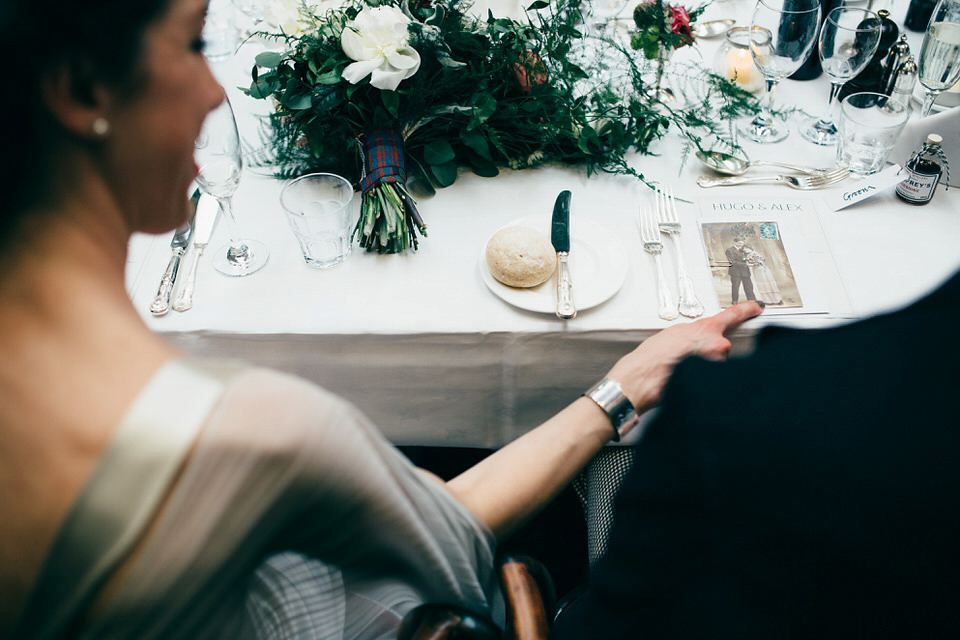 A Pleated Dress for a 1930's Inspired Kitsch and Glamorous City Wedding. Photography by Lisa Devine.