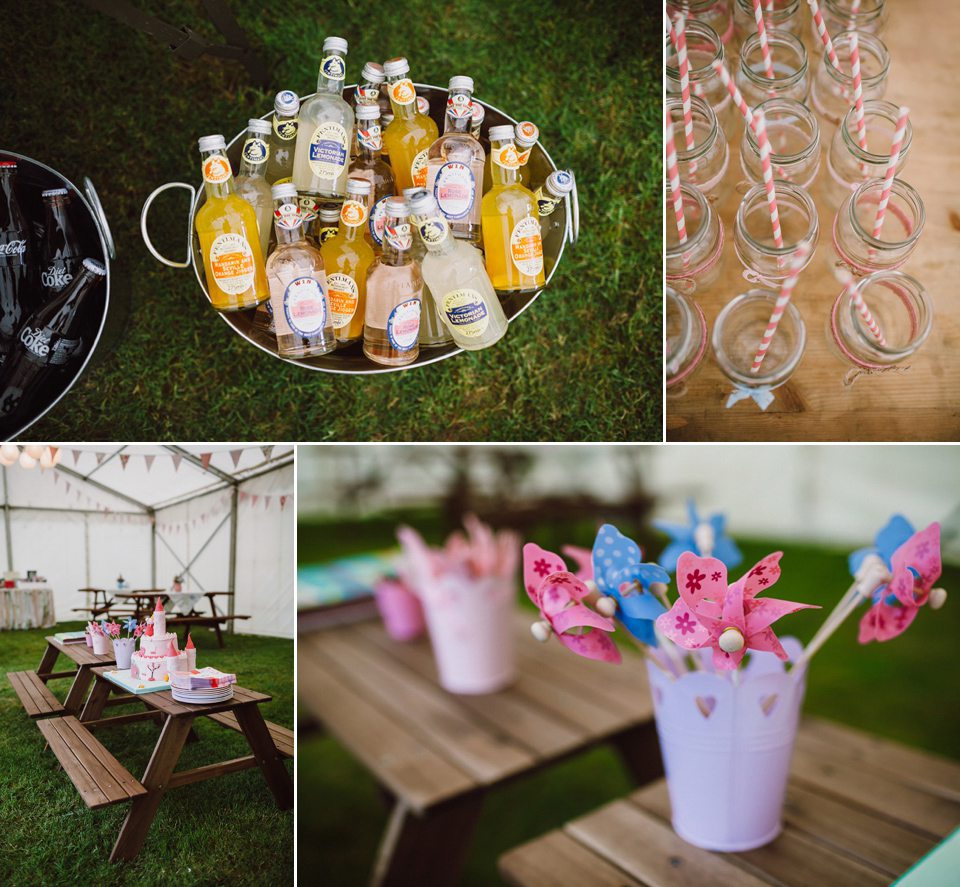 Pompoms, Giant Balloons and a Garden Party for a Delightful Child Friendly Wedding. Photography by Rooftop Mosaic.