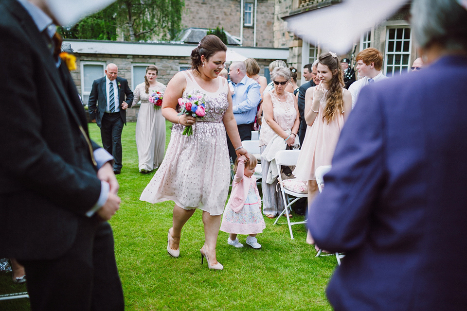 Pompoms, Giant Balloons and a Garden Party for a Delightful Child Friendly Wedding. Photography by Rooftop Mosaic.