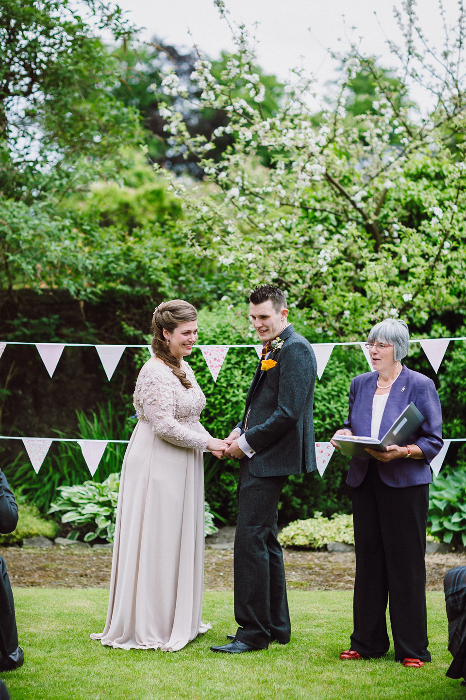 Pompoms, Giant Balloons and a Garden Party for a Delightful Child Friendly Wedding. Photography by Rooftop Mosaic.