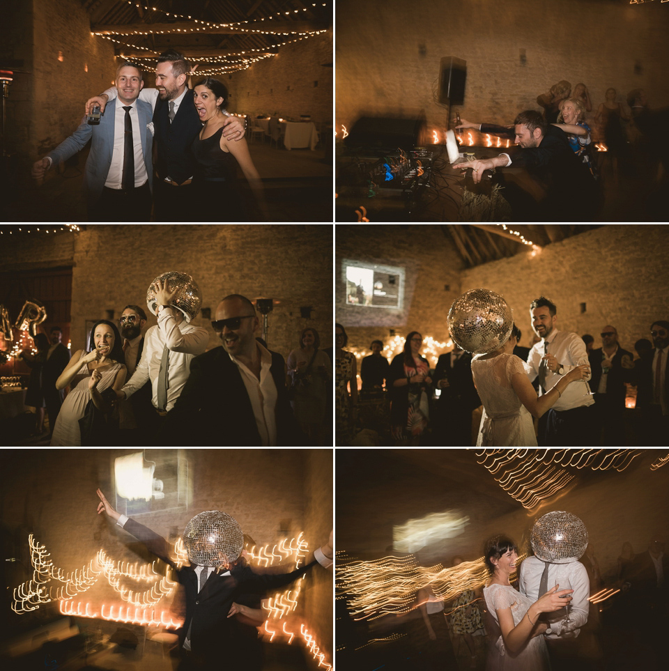 An elegant English countryside barn wedding in Oxfordshire. Photography by Tom Ravenshear. The bride wears a dress by designer Sienna Von Hildemar