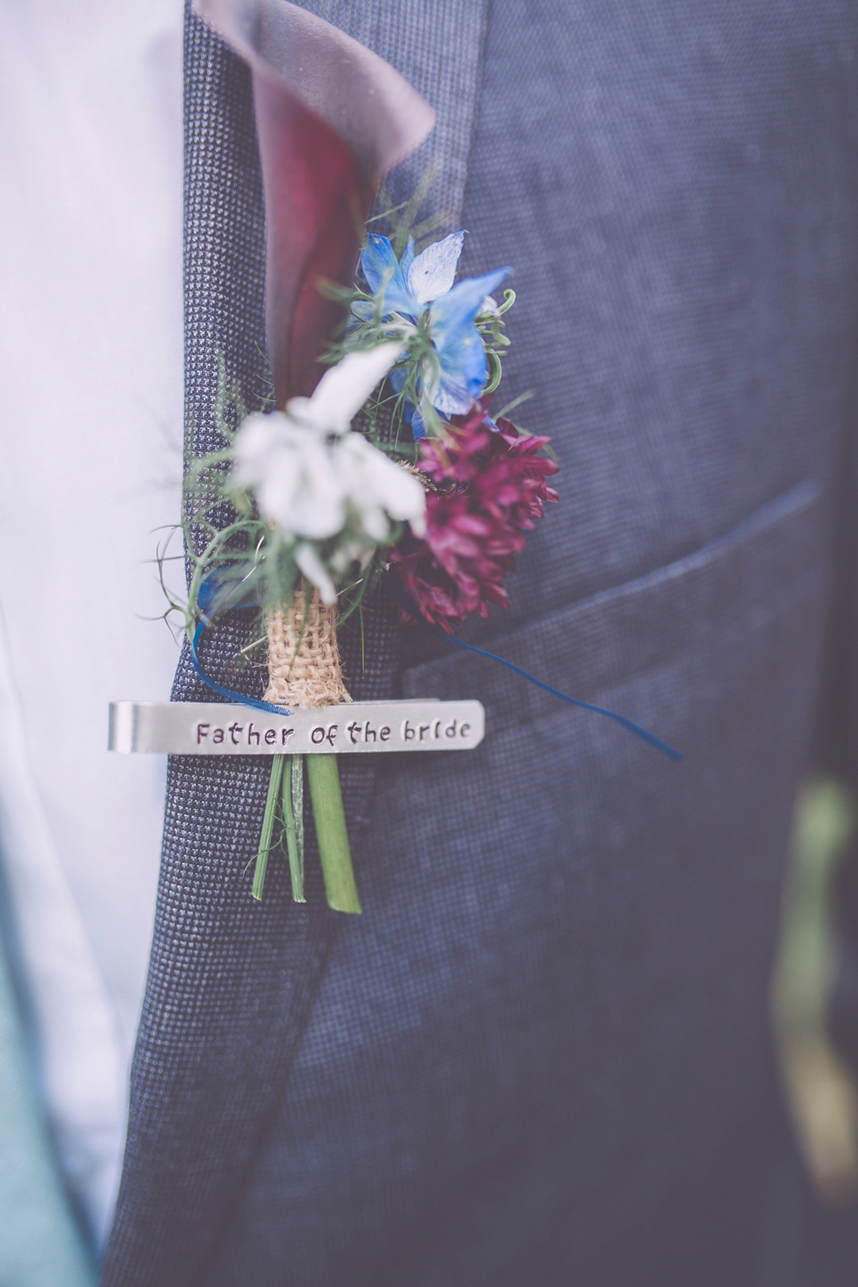 Bride Jo wears a Claire Pettibone gown and vintage tiara for her colourful, homespun and humanist wedding celebration. Photography by Naomi Jane Photography.