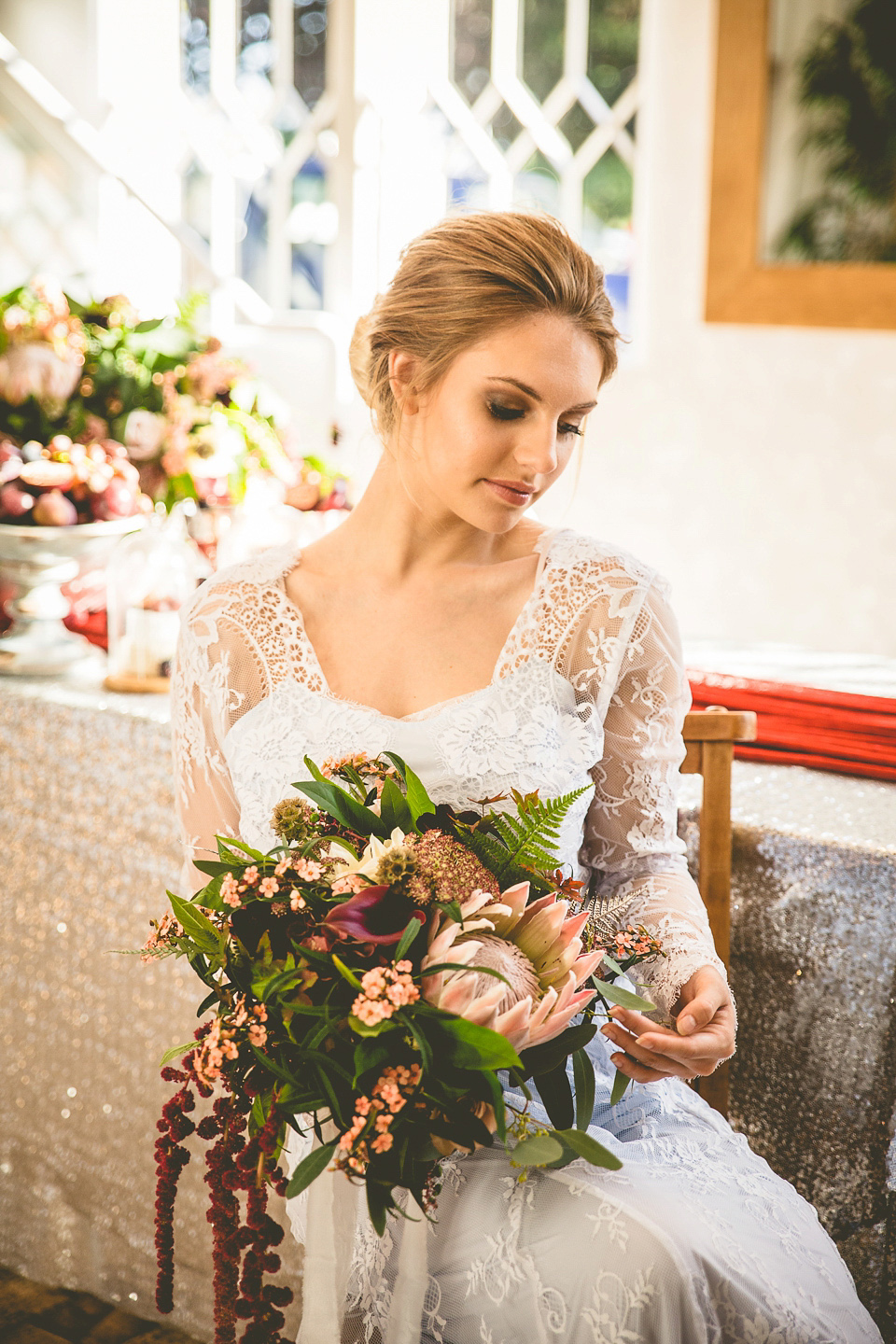 Winter colours inspired shoot with a beautiful Protea bouquet. Flowers by LIly & May. Winter colours inspired shoot with a beautiful Protea bouquet. Flowers by LIly & May.