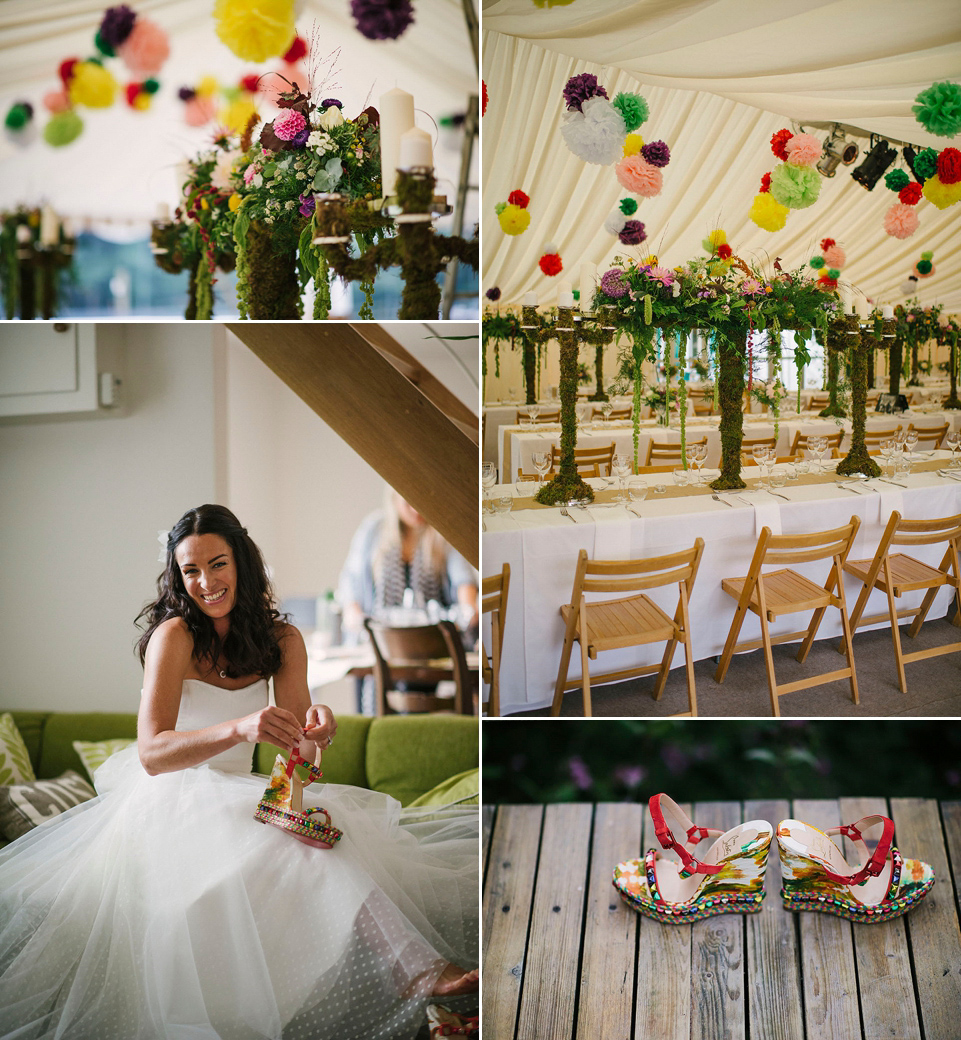 Two polka dot skirts for a weekend wedding festival. Photography by Kerry Woods.