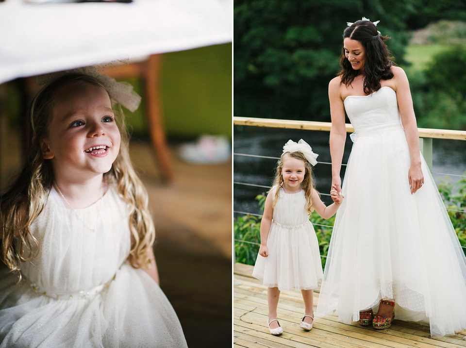 Two polka dot skirts for a weekend wedding festival. Photography by Kerry Woods.