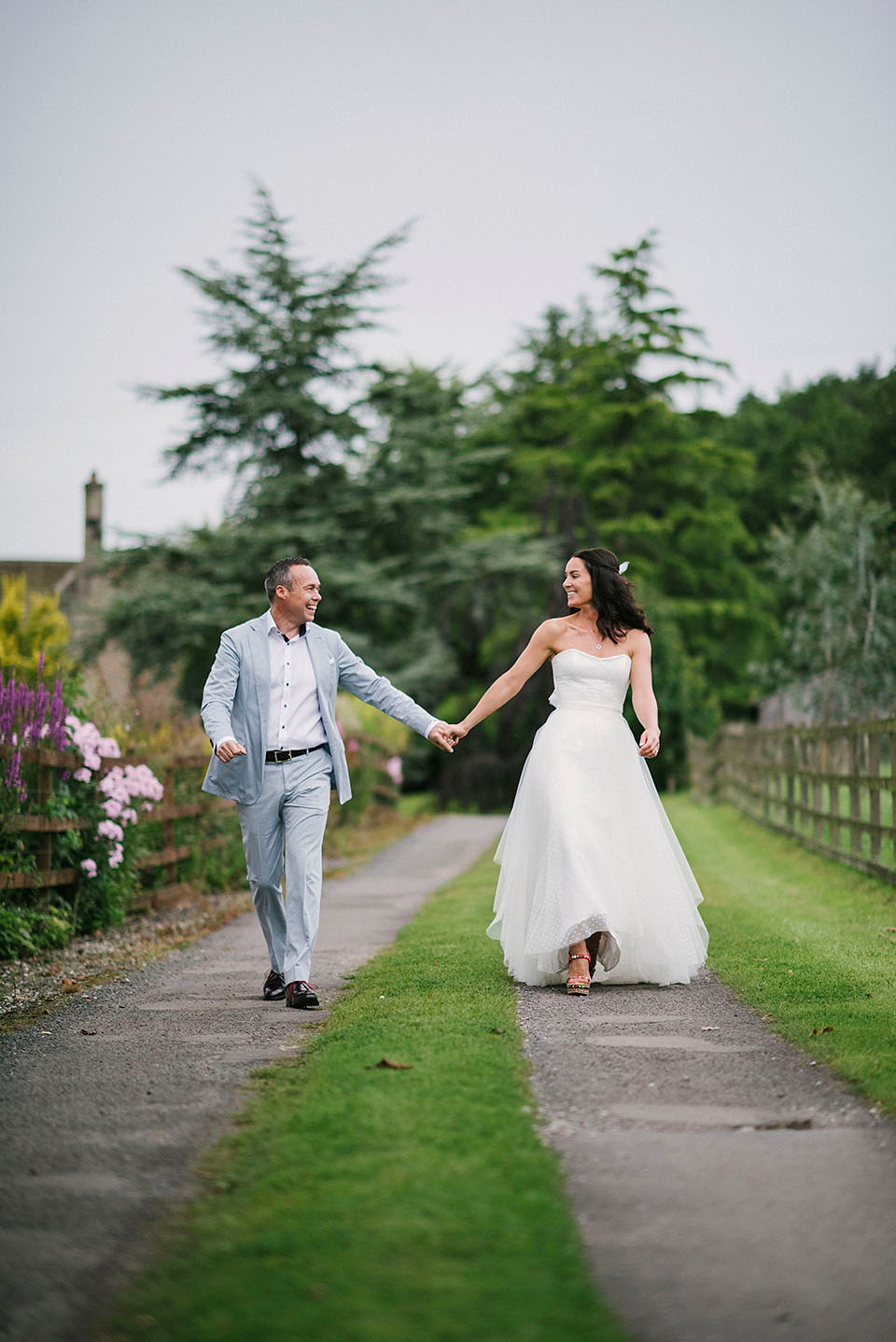 Two polka dot skirts for a weekend wedding festival. Photography by Kerry Woods.