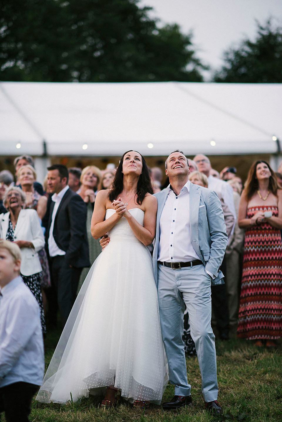 Two polka dot skirts for a weekend wedding festival. Photography by Kerry Woods.