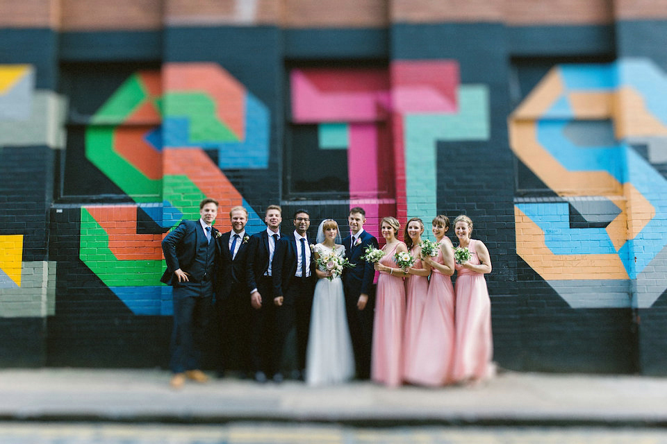 Bride Carly wears a Belle & Bunty gown for her cool East London wedding at the ACE hotel, Shoreditch. Photography by Alain M.