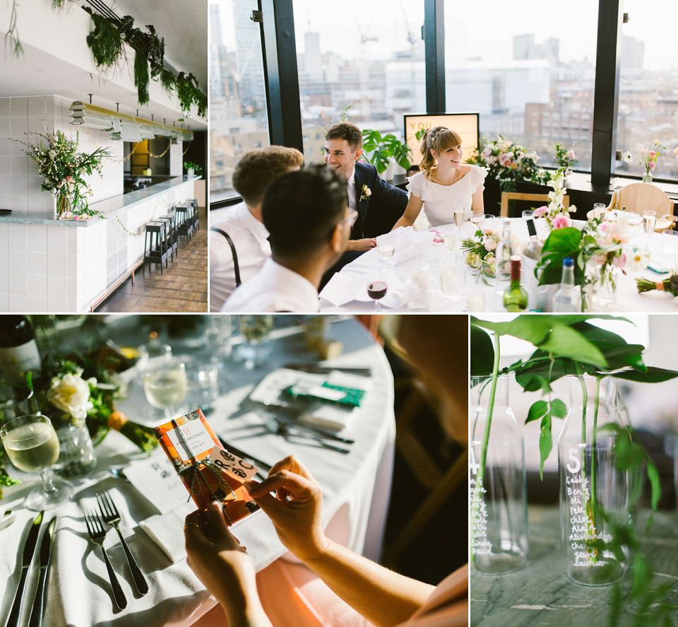 Bride Carly wears a Belle & Bunty gown for her cool East London wedding at the ACE hotel, Shoreditch. Photography by Alain M.