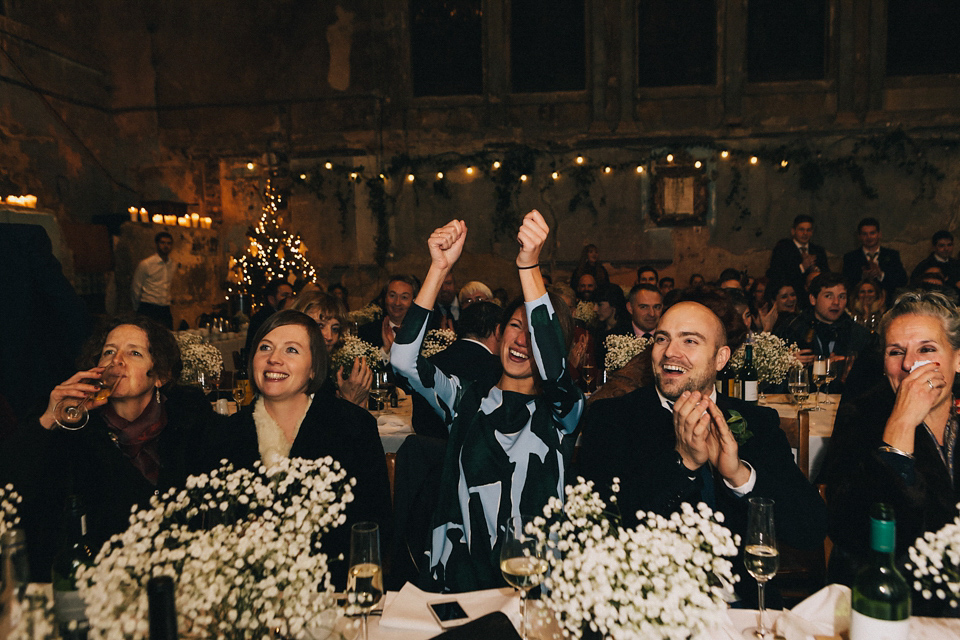 A blue velvet wedding held at The Asylum in Caroline Gardens, Peckham. Photography by Eclection Photography.