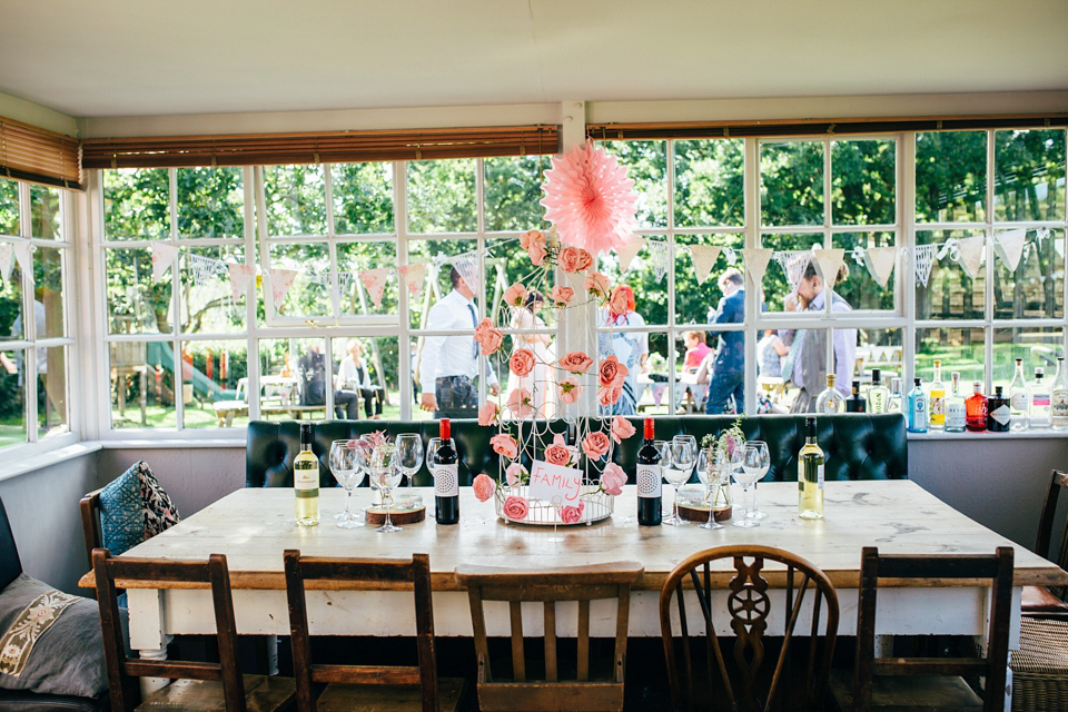 Bride Sam wore a Maggie Sottero gown for her romantic Suffolk country pub wedding. Photography by Emily Tyler.