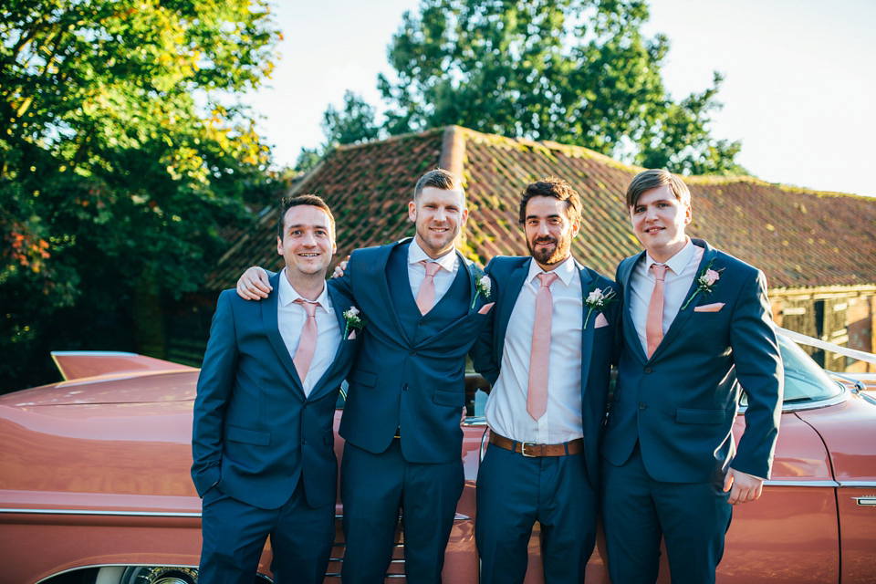 Bride Sam wore a Maggie Sottero gown for her romantic Suffolk country pub wedding. Photography by Emily Tyler.